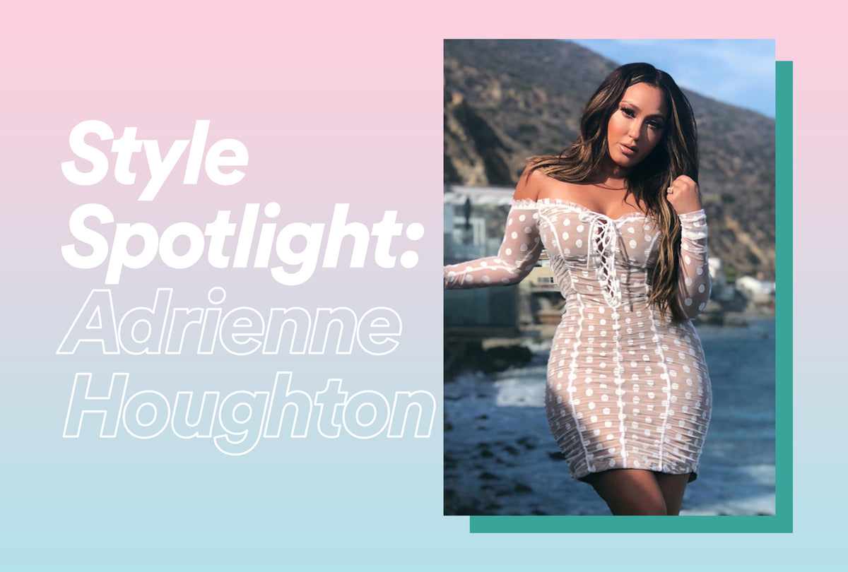 Adrienne Houghton wearing a polished hairstyle at a style event