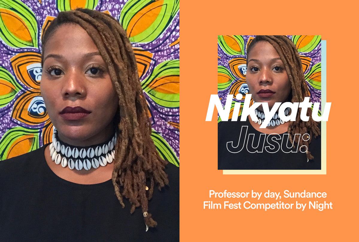 Film director Nikyatu Jusu photographed ahead of her Sundance festival screening