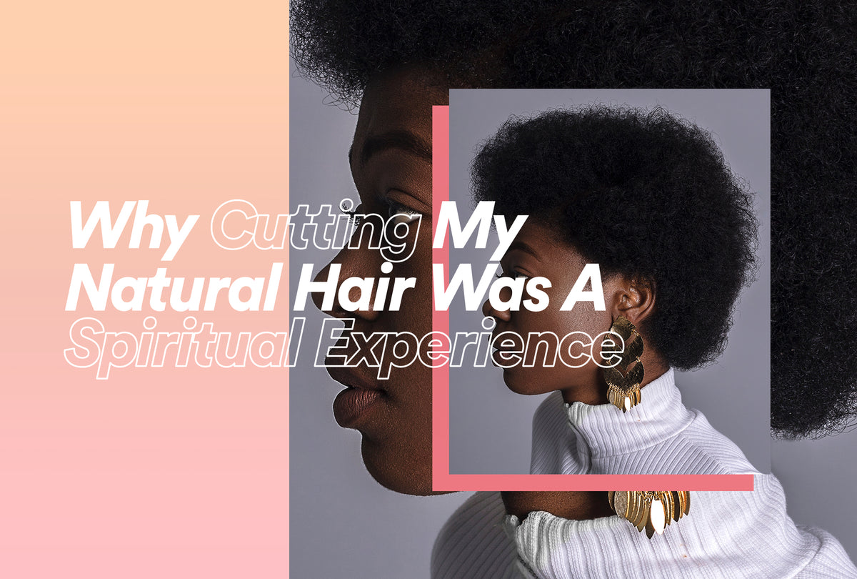 Black woman with a freshly cut short natural hairstyle after a big chop