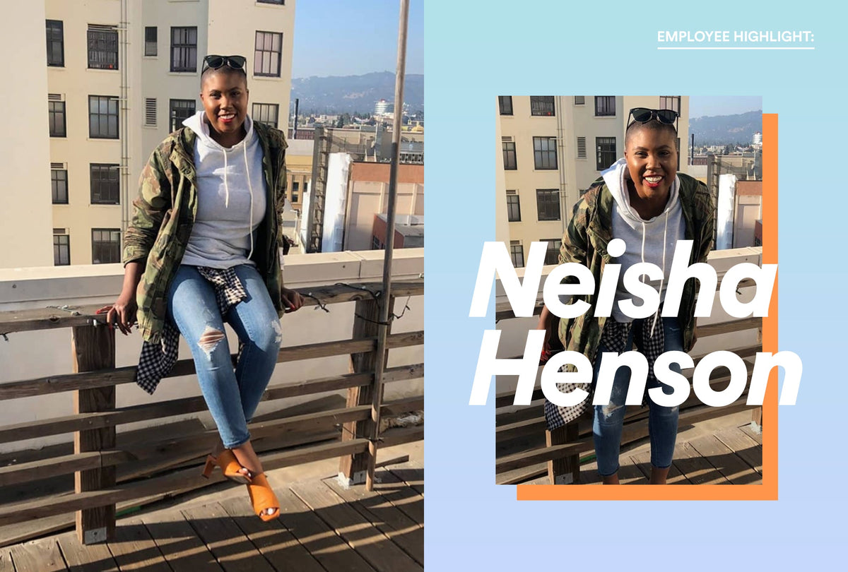 Portrait of Mayvenn team member Staneisha for an employee spotlight