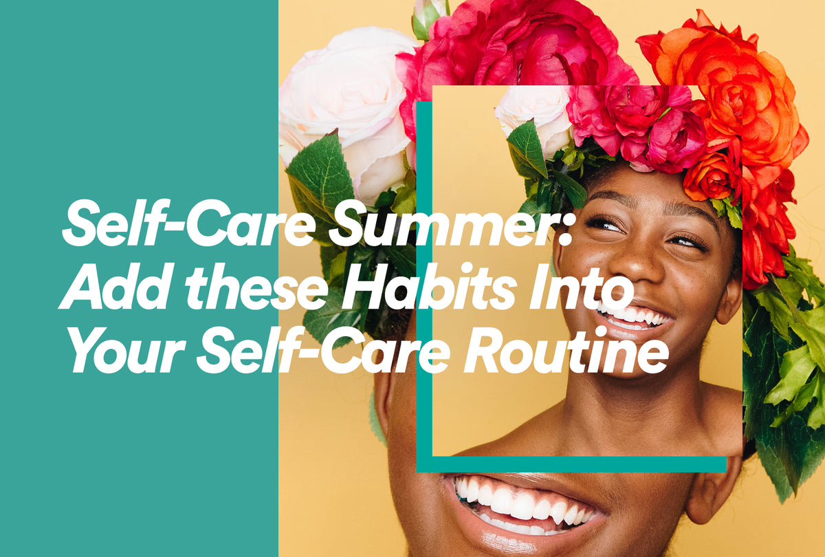 Black woman taking a quiet moment at home as part of a self-care routine