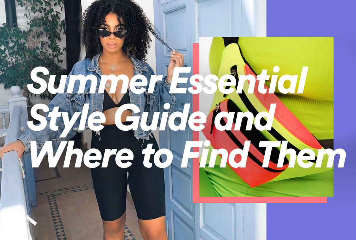 Summer wardrobe essentials including sandals, sunglasses and light dresses