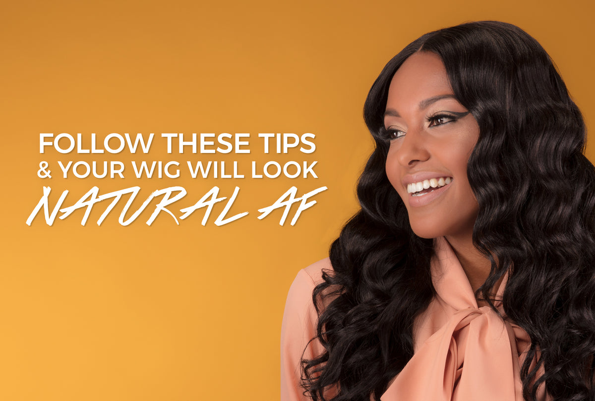 Lace wig blended at the hairline so the part looks like natural scalp
