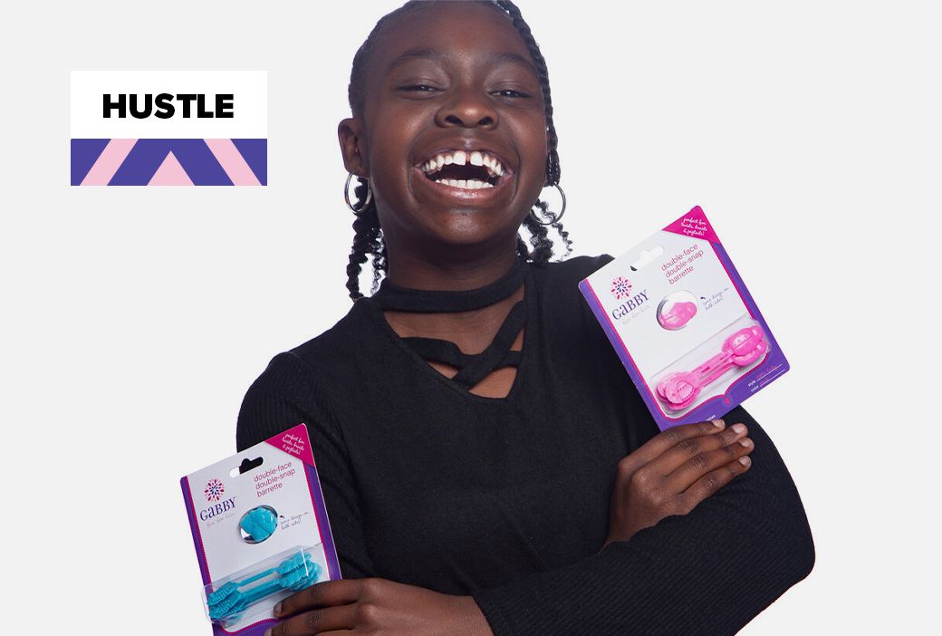 Young entrepreneurs displaying the hair products and accessories they created
