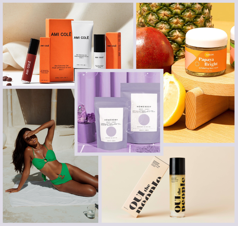 Products from Black-owned businesses displayed for Black Business Month