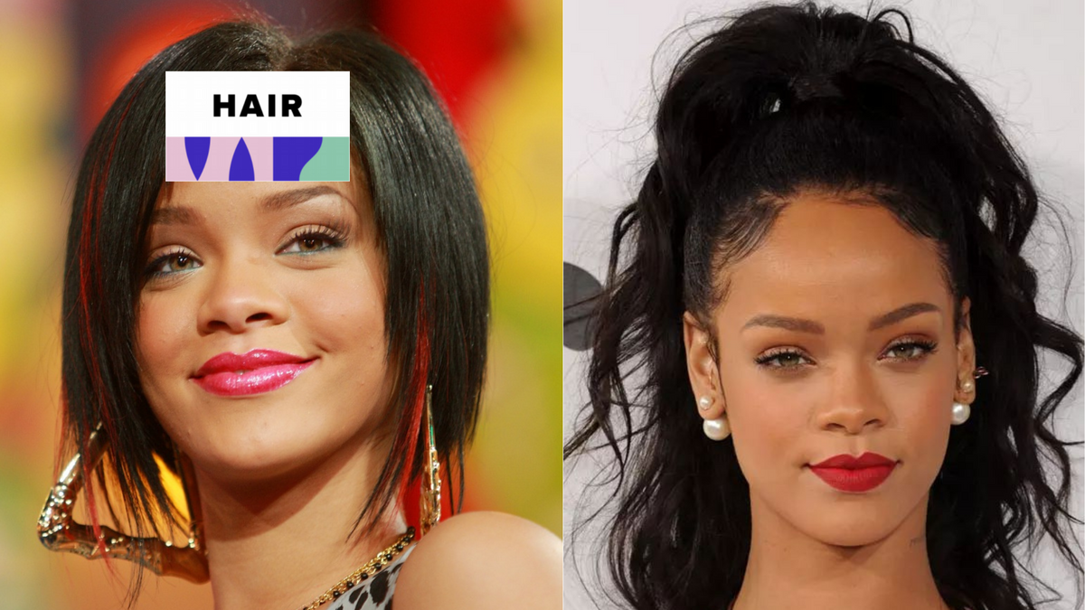 Rihanna wearing one of her signature hairstyles at a public event