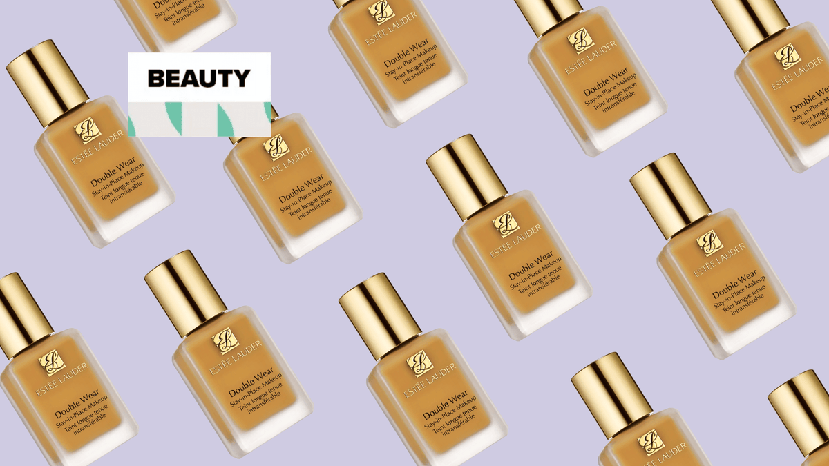Matte foundation bottles selected for oily skin on a vanity