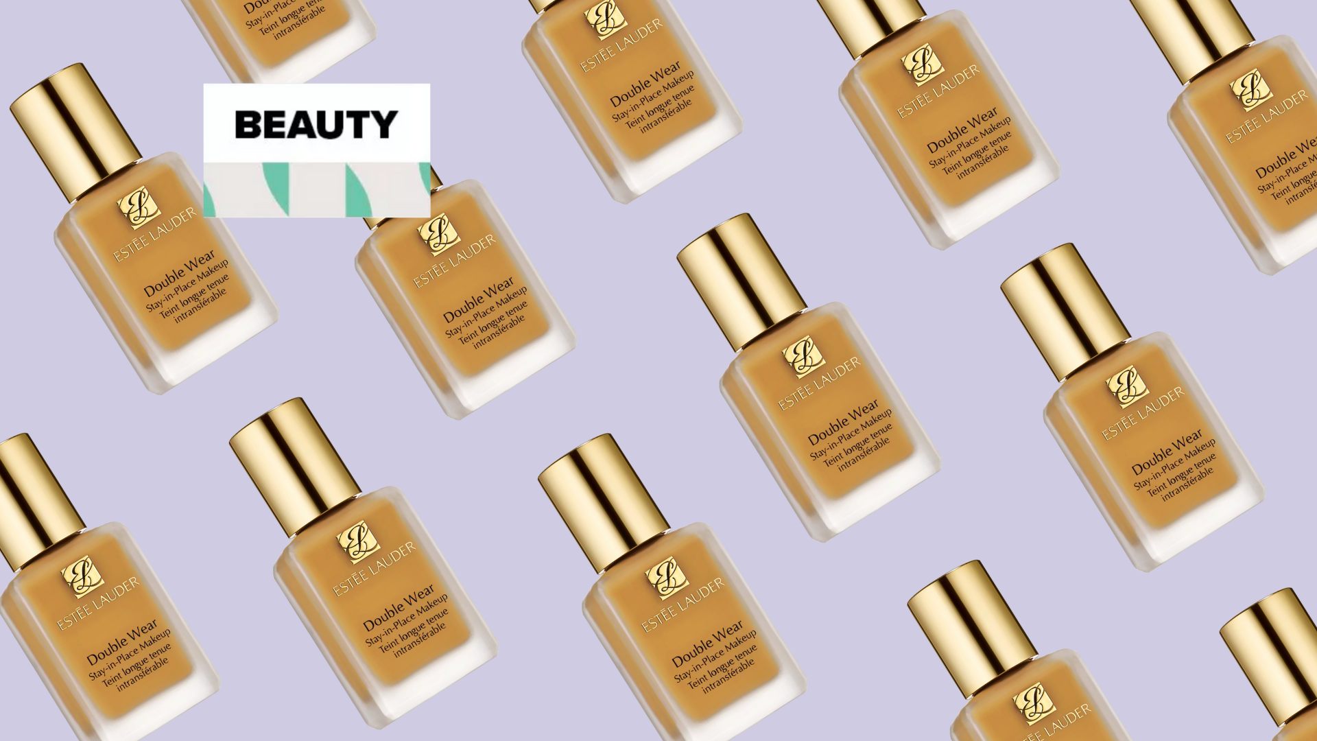 Matte foundation bottles selected for oily skin on a vanity