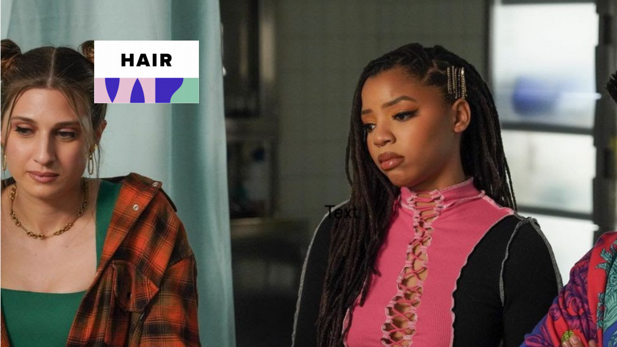 Grown-ish cast wearing braids, curls and colored hairstyles