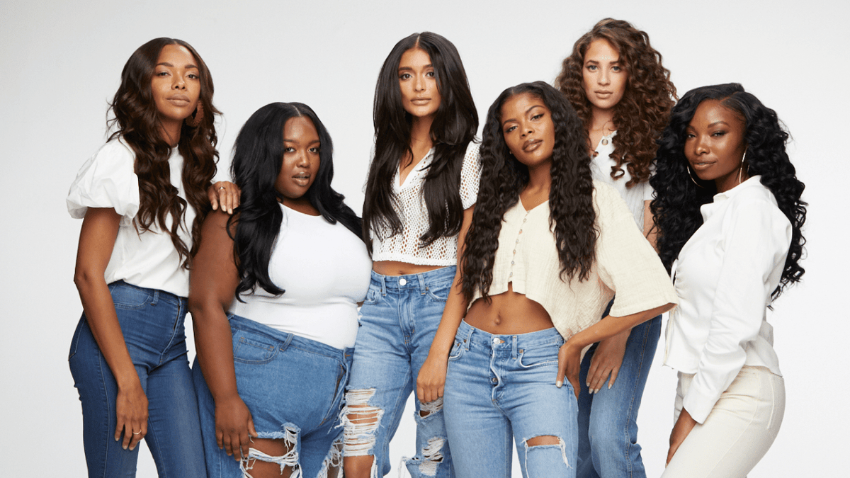 Hair extension textures compared against different natural hair types