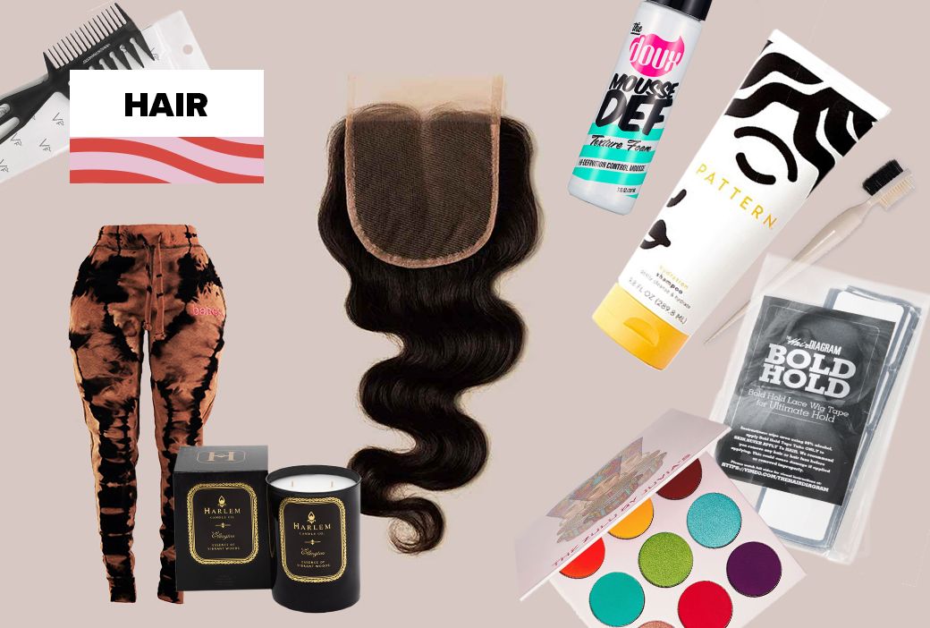 Hair, beauty and wellness gifts wrapped for a holiday gift guide