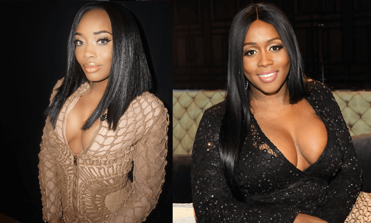 Love and Hip Hop cast members wearing sleek straight hairstyles at the reunion