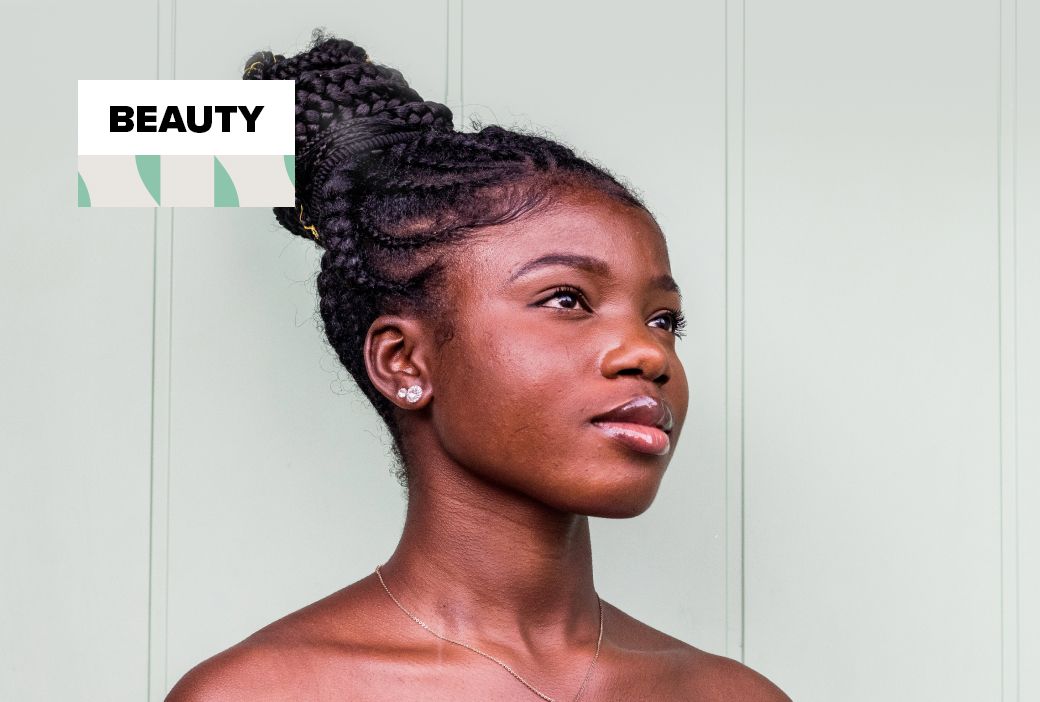 Bare face with no products applied during a skin fasting break