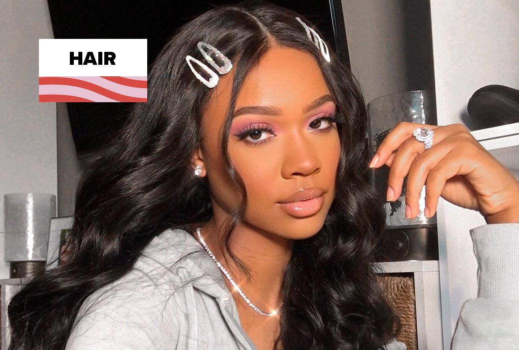 Wig on a stand kept ready as a quick protective style option