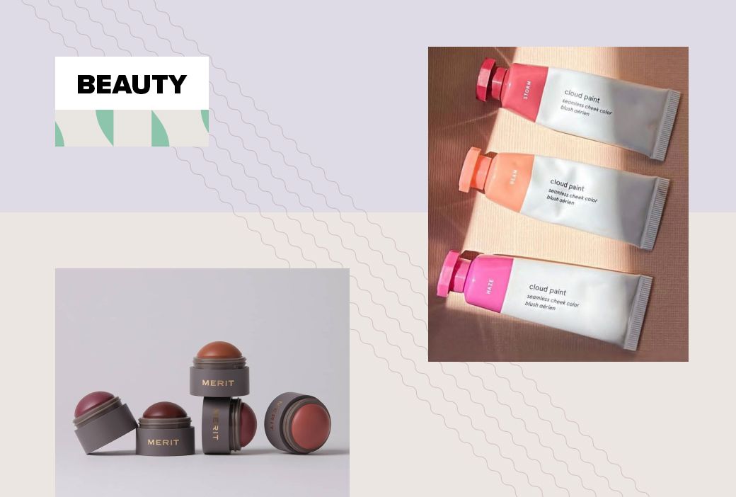 Blush shades swatched on deep skin to show pigment payoff
