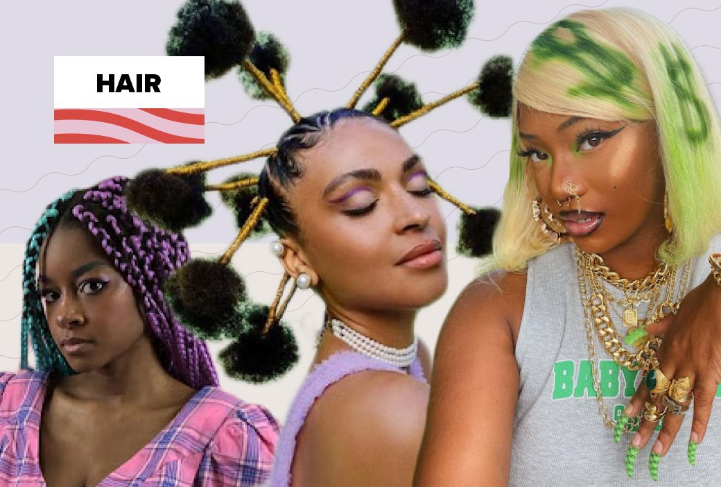 Cheetah print wig and yarn braids styled as unique hair looks
