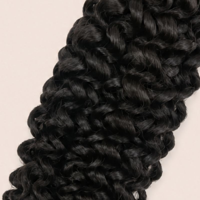 Water wave virgin human hair texture close-up