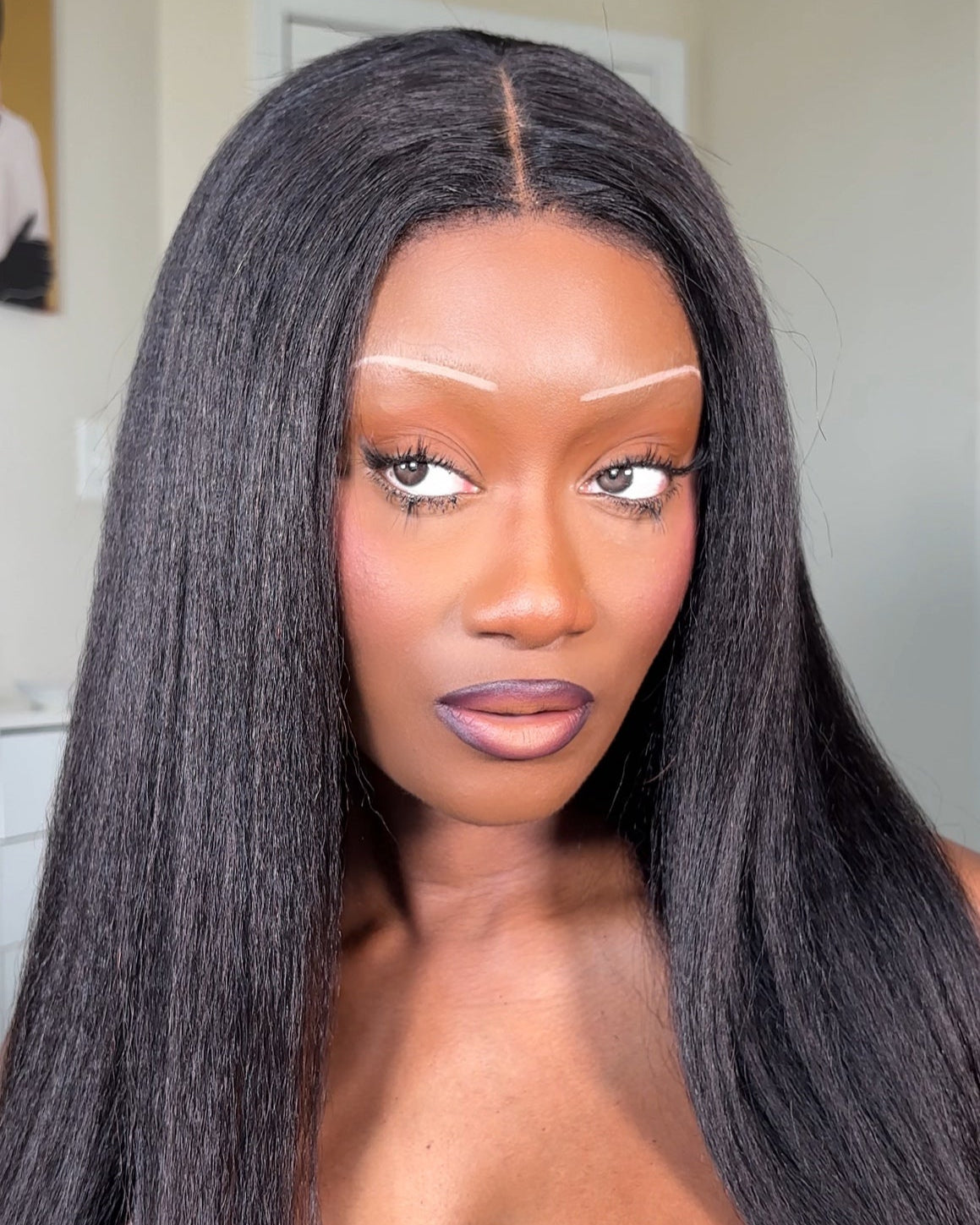 Standard Lace Front Brazilian Kinky Straight Wig