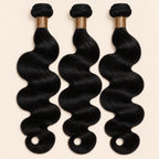 #1 Jet Black Body Wave 3 Bundle Deal — 100% Human Hair