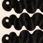 #1 Jet Black Body Wave 3 Bundle Deal — 100% Human Hair