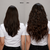 4 Dark Brown Seamless Clip-Ins Before and After