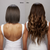4 Dark Brown with 7 Dark Blonde Balayage Seamless Clip-Ins Before and After