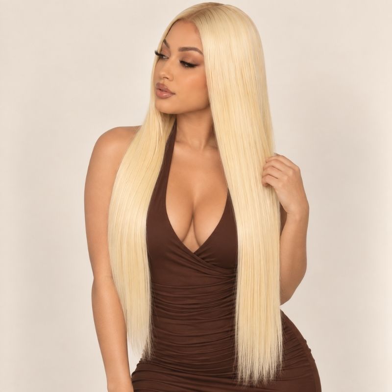 #613 Blonde Straight 3 Bundle Deal — 100% Human Hair