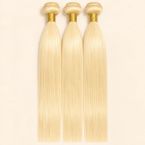 #613 Blonde Straight 3 Bundle Deal — 100% Human Hair