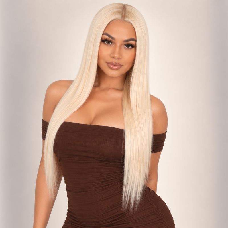 Straight Full Lace Wig - #613 Blonde