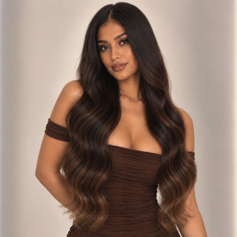 Cocoa Glueless 5x5 HD Closure Wig - Soft Brown