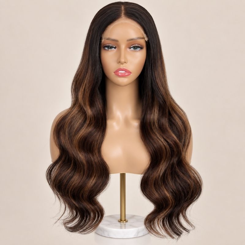 Cocoa Glueless 5x5 HD Closure Wig - Soft Brown