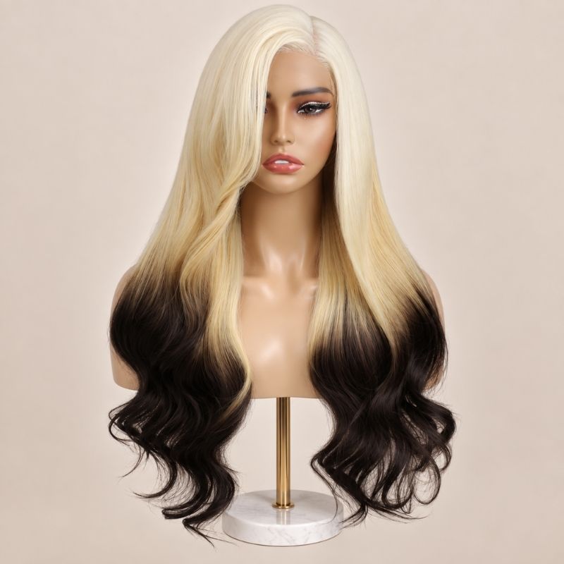 Flare Glueless 5x5 HD Closure Wig - Rooted Bright Blonde