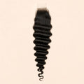 Deep wave closure sized at two by six inches for a long middle part