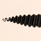 Narrow 2x6 transparent lace base with hair knotted by hand along the part