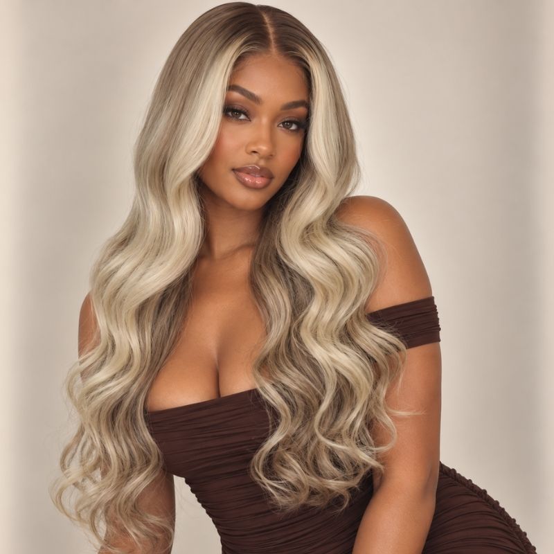 Sunlit Glueless 5x5 HD Closure Wig - Blonde Balayage