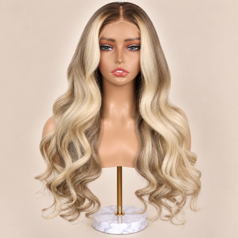 Sunlit Glueless 5x5 HD Closure Wig - Blonde Balayage