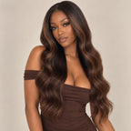 Bourbon Glueless 5x5 HD Closure Wig - Highlighted Brown