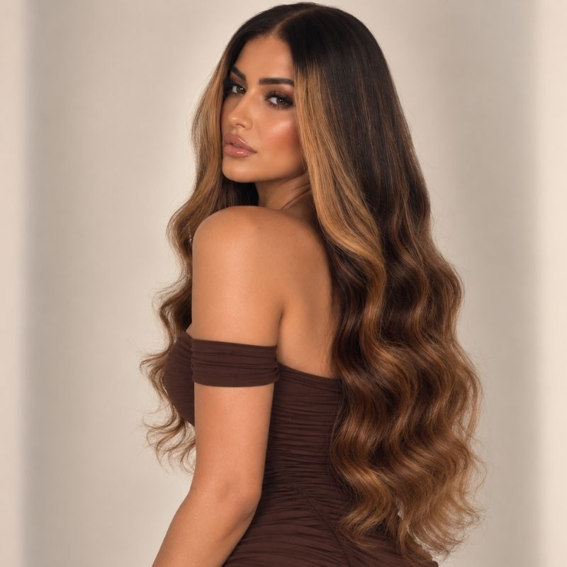 Cold Brew Glueless 5x5 HD Closure Wig - Espresso Balayage