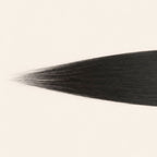 Bone straight virgin human hair hand-tied into a transparent 2x6 lace closure