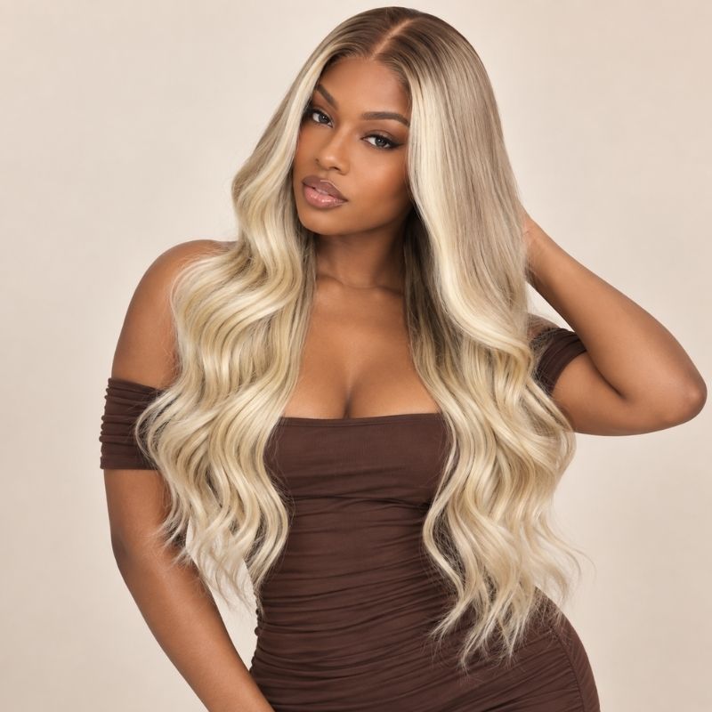 Prosecco Glueless 5x5 HD Closure Wig - Champagne Blonde