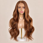 The Penny glueless 5x5 HD closure wig on a stand, showing the HD lace parting
