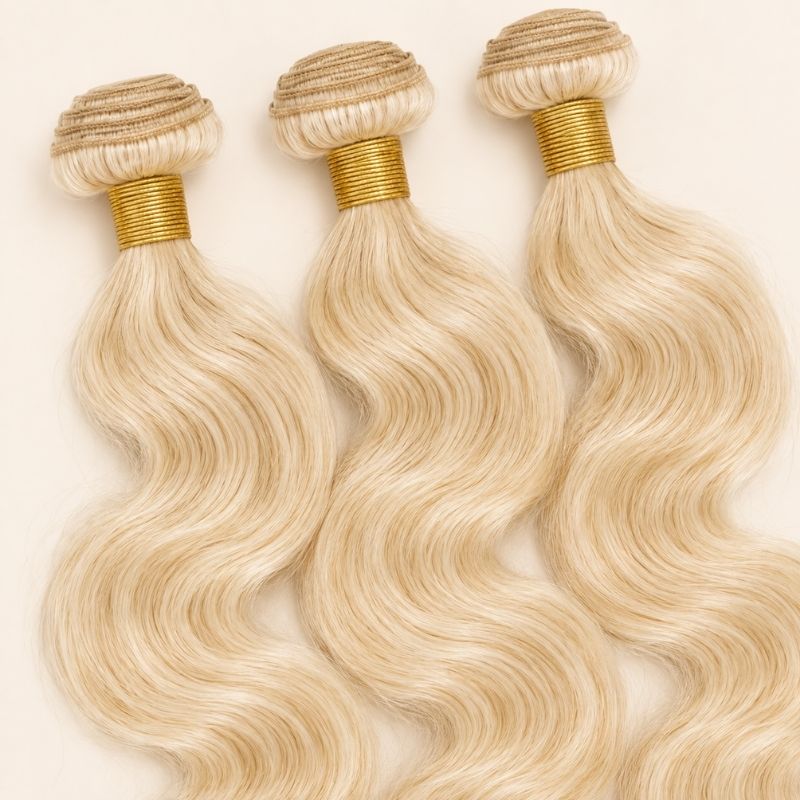 #613 Blonde Body Wave 3 Bundle Deal — 100% Human Hair