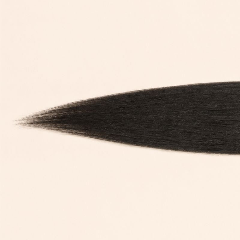 Narrow transparent lace base giving a six inch front-to-back parting space