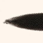 Close-up of the Afro kinky curly texture on a 2x6 HD lace closure