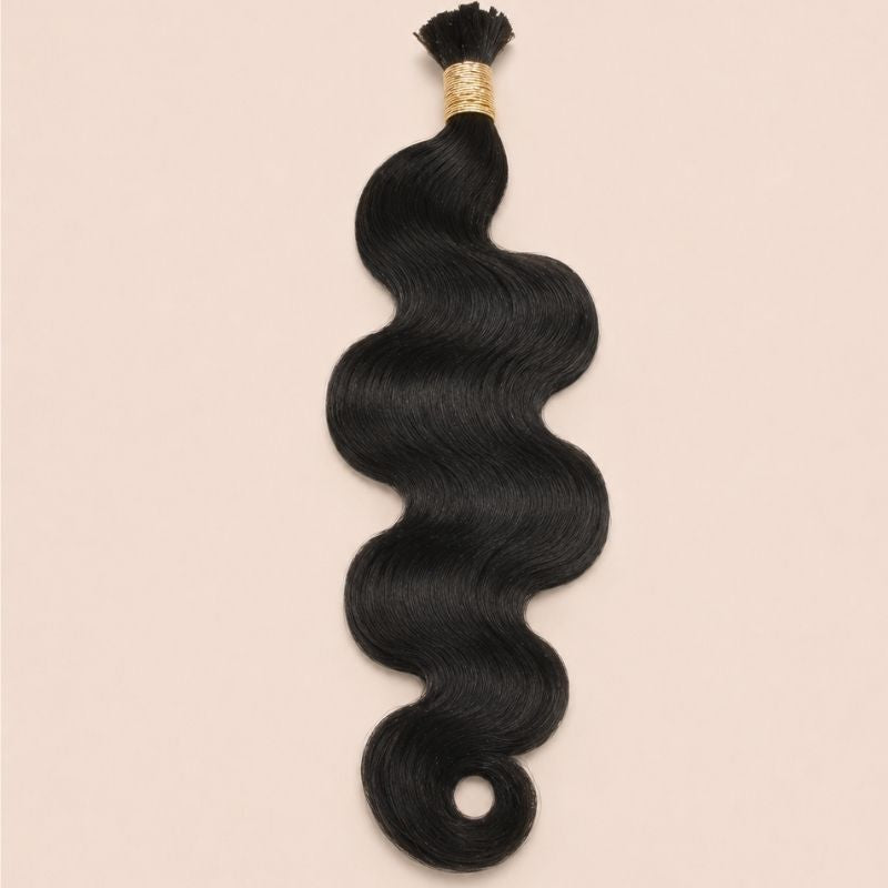 Single bundle of natural black body wave bulk human braiding hair