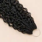 Banded packs of pre-made crochet boho braids