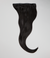 2 Soft Black Straight Seamless Clip-In Hair Extensions