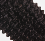 Hair texture swatch on the stylist ring showing the wave pattern up close
