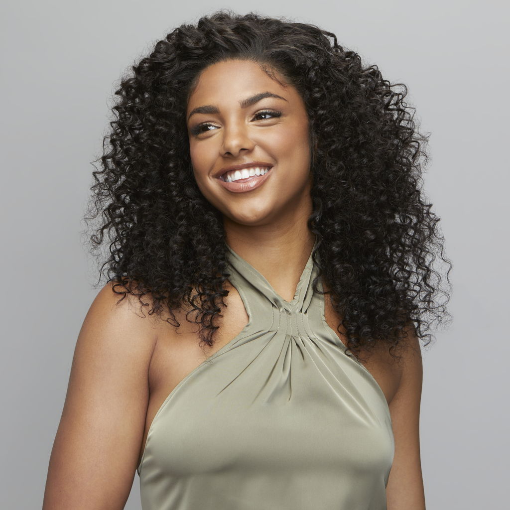 Close-up of the ear to ear HD lace on a deep wave frontal