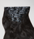 2 Soft Black Straight Seamless Clip-In Hair Extensions